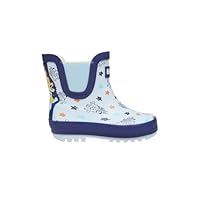 Bluey Boys Kids Wellies - Waterproof Chelsea Wellington Boots with Non-Slip Soles - Fun Cartoon Character Rain Footwear for Children (Blue UK 8-EU26)