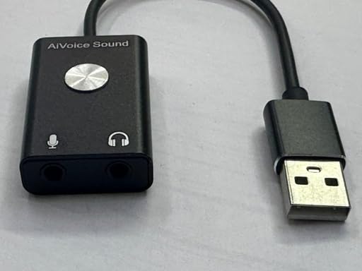 Aivoice ses kartı kablolu usb ses kartı ses çeviri için usb ses kartı
