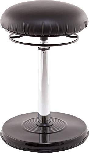 Kore Design Office Plus Standing Desk Chair Leather-Like Seat Black