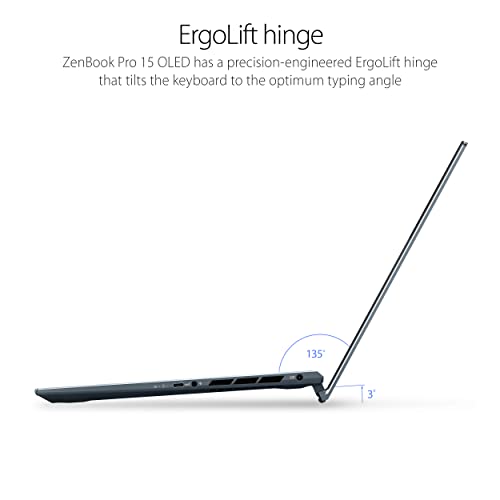 Asus Zenbook Pro 15 Oled Laptop 15.6” Fhd Touch Display, Amd Ryzen 9 5900Hx Cpu, Nvidia Geforce Rtx 3050 Ti Gpu, 16Gb Ram, 1Tb Pcie Ssd, Windows 11 Pro, Pine Grey, Um535Qe-Xh91T #TOP3