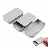 YEMVAR 3 Piezas Cajas Rectangulares de Metal, Dulces