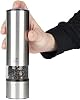 Molinillo de pimienta eléctrico Peugeot Elis Sense u'Select - Ajustable, a batería - Luz LED azul, acero inoxidable, 8 pulgadas 6