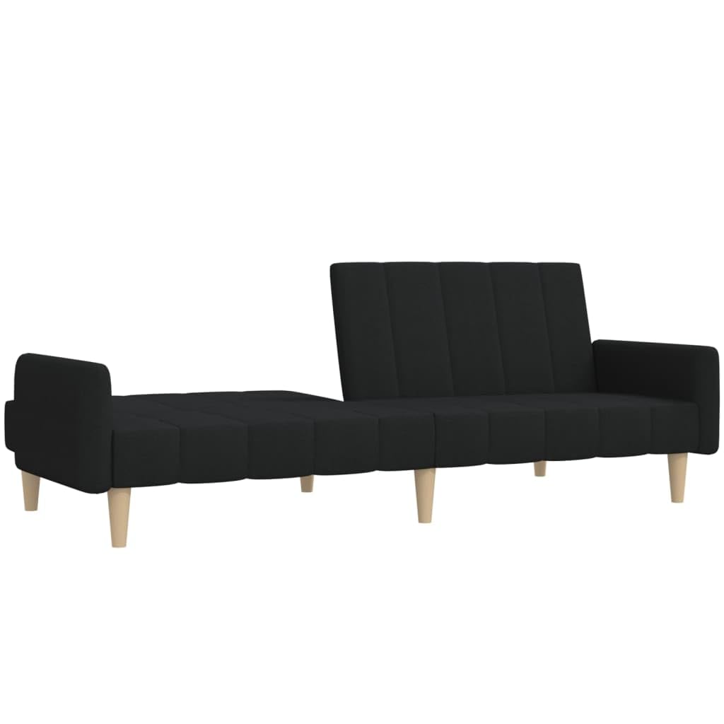 sofás de Dos plazas,Sofa 120 cm,Sofa Cama Dos plazas,Sofá Cama de 2 plazas Tela negroAdecuado para salón, Dormitorio