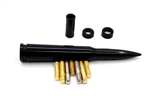 Image of 5.5 inch 50 Cal Bullet Car Truck Antenna Mast Vehicle Short Radio Antenna Replacement for Ford F Series Super Duty Ranger Explorer Dodge RAM 1500 2500 3500 Classic Pickup Trucks