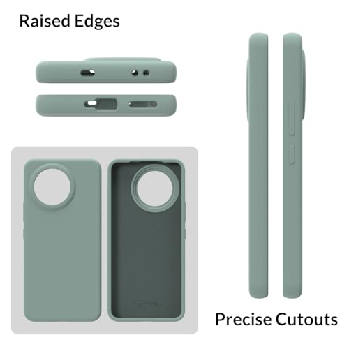 Image of SPRIG Compatible with Mi 14 CIVI Premium SilkTone Back Cover Drop Tested Shock Proof Mobile Case for Men, Women, Boys and Girls with Camera Protection (Light Green)