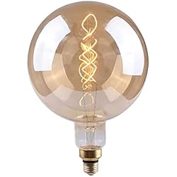 Bombillas Decorativas En Leroy Merlin 7hSevenOn Vintage - Bombilla Led Filamento Decorativa Globo Gigante G150, Cristal, Casquillo E27, 4W, 28W Equi., 280lm, Luz Blanca Cálida (2100K), 320º, 15.000H, Ø15x21cm, Acabado Transparente