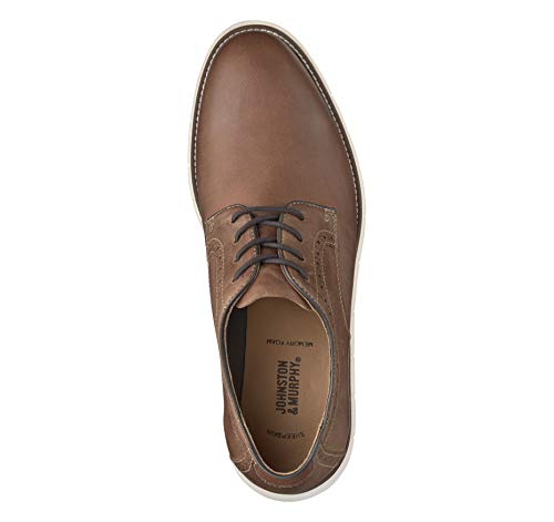 Image of Johnston & Murphy Men's Holden Oiled Leather Plain Toe Dress Casual Lace-up Shoe