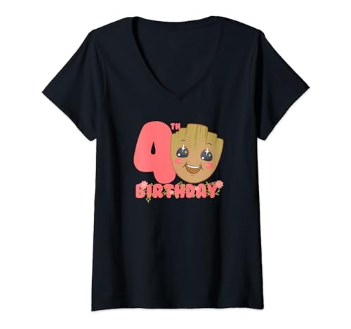 T-shirt Groot Marvel femme 4 ans : le cadeau d'anniversaire idéal des Gardiens de la Galaxie