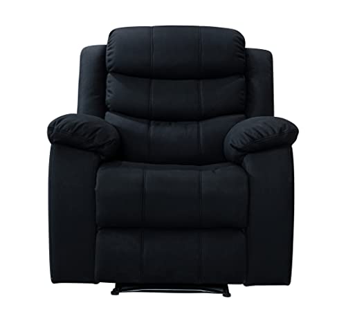 Ice Armor 996002Bk Manual Overstuffed Cushions For Bedroom And Living Room Recliner Sofa Chair In Black Finish Black 36D X 36W X 40H In #TOP5
