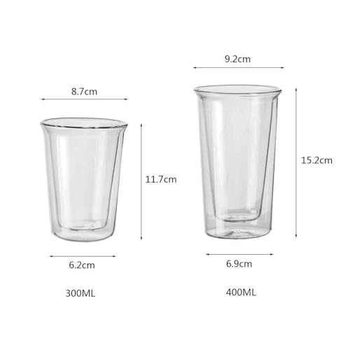 Tazas de café que no queman: vasos de agua transparentes antianálisis térmico 3