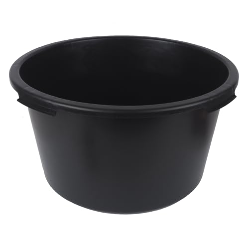 Bauster® Récipient rond Baukübel – 40 L / 60 L / 90 L – Seau à mortier robuste pour chantier, jardin et ménage (90 L)
