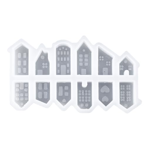 WUSJCOF Molde de silicona con 12 diseños diferentes para yeso y mini moldes para fundición de bricolaje