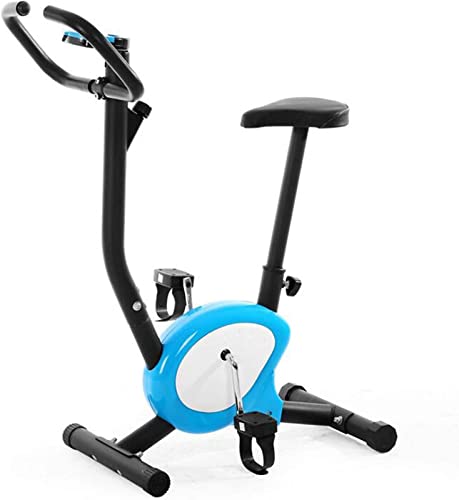 Image of Electric Pedal Home Exercise Bike,Exercise Bike Indoor Cycling Bike Stationary Bicycle with Resistance Workout Home Gym Cardio Fitness Maine Upright Bike (Blue) Mini Exercise Bike Stepper