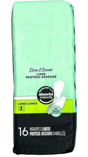 Image of Feminine Liners, Pads, Long, Individually Wrapped, No Harsh Ingredients
