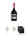Produktbild Scavi & Ray Lambrusco Spumante 0,75 Liter + Scavi & Ray (Milchglas) Ice Prestige Glas 1 Stück + Scavi & Ray (Milchglas) Ice Prestige Glas 1 Stück + Schiefer Glasuntersetzer eckig ca. 9,5 cm Ø 2 Stück