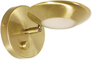 Oaks Lighting Delta Adjustable Wall Spot Light with Dimmer Switch, Antique Brass Finish, 760 WB AB