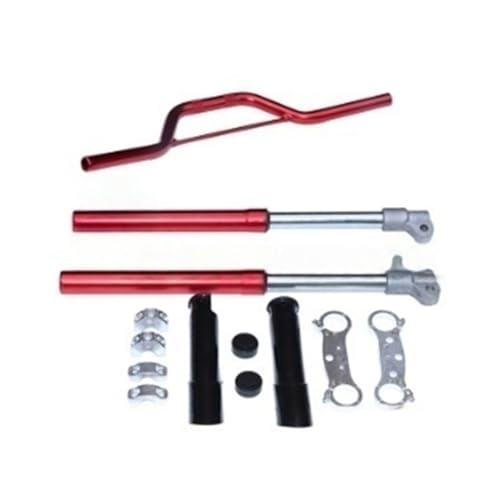 Motorrad Stoßdämpfer Hinten Motorrad 540mm Vorderradgabel Stoßdämpfer mit Aluminium-Lenker für Dirt Bike Small Cross Motor 2-Takt-Motor Off Road