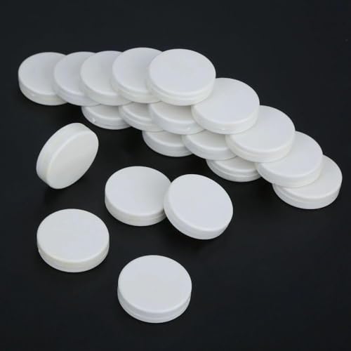 20Pcs White Rattle Box Noise Maker Insert Squeaker Plastic Ring Box Repair Fix, Rattle Accessories (15mm)