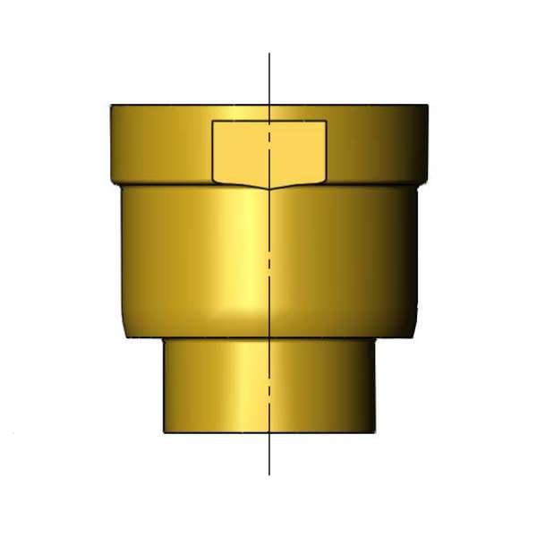 T&S Brass 015456-20 Raccord de sortie (non plaqué) brut