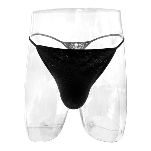 Sexy Men Lace Thong Comfortable Soft Lace T Back Thongs Panties 2Pcs Size S-4XL4