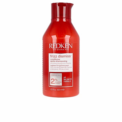 Redken, Acondicionador Antiencrespamiento Para todo tipo de Cabello de fino a grueso, Frizz Dismiss, 300 ml