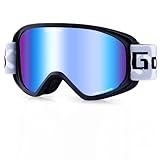 GoLight Skibrille YG-99 Snowboardbrille sphärische Linse 100% UV Schutz Anti-Beschlag OTG...