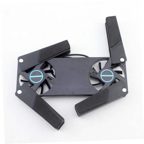 Base para laptop con doble ventilador SHINEOFI negra miniatura 6