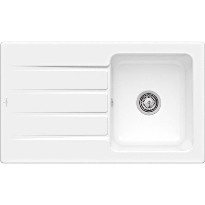 Evier 1 bac 86 x 51 cm VILLEROY ET BOCH Architectura 50 Blanc
