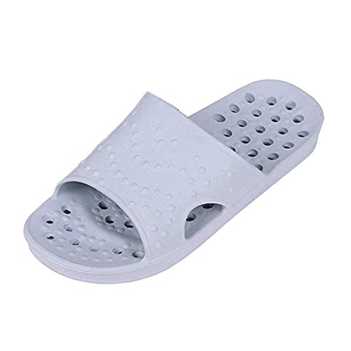 Sandales de Douche pour Hommes Chaussons Séchage Rapide Chaussons de Maison à Semelle Souple Anti-Dérapage Salle de Bain Pantoufle Sandales de Piscine et Plage Claquette Sunenjoy Cover