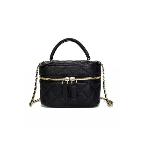 Mini Quilted Square Box Bag Crossbody Handbag With Metal Chain