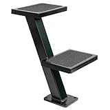 Extreme Max 3006.6827 Galvanized Trailer Tongue Step - Double, Black