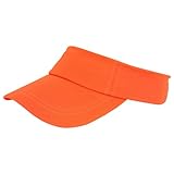 1 AUSUAYA Chapeau de soleil avec bande de sudation, casquette de sport réglable pour homme et femme golf/tennis/cyclisme/course à pied/jogging T-Y-M8, Lot de 5 - Orange, taille unique