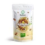 NULLIAV | Almond Milk Powder Vanilla - High Protein Blend with Prebiotic Fiber powder For Gut Health and Digestion - Vegan Plant Based Dairy Free Formula For Lactose Intolerance - 7.75oz Bag Portable Convenient