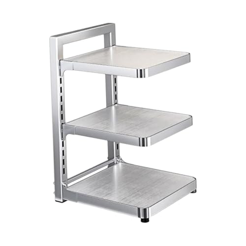 Baoblaze Pot Pan Rack, Pots and Pans Organizer,Stainless Steel Standing Pot Rack, Space Saving Pot Holder Rack for Kitchen, 3 Tier - Image 7