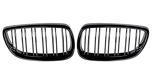 Parrilla delantera E92 E93 gloss black de doble línea para rejilla de radiador 2007-2009