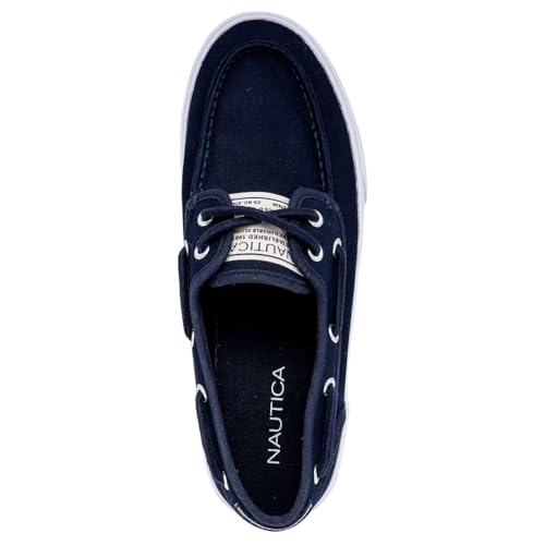 Image of Nautica Men's Casual Boat Shoes, Moc-Toe Loafers with Cushioned Insole, Deck Fashion Sneaker