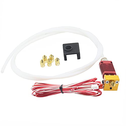 Iverntech Kit original ensamblado Hotend para Creality Ender 3, filamento de 1.75mm, boquilla de 0.4mm, extrusora de aluminio MK8 Hot End, 24V 40W Cover
