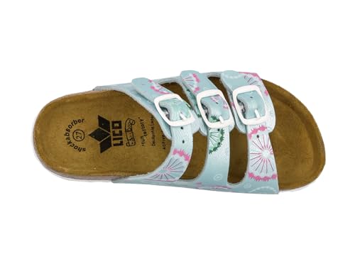 Lico Bioline Flower Kids Mädchen Niedrige Hausschuhe, Mint, 27 EU – Ansicht 5