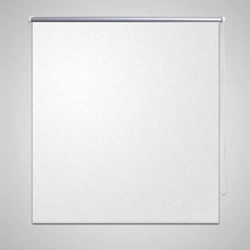 Außenrollo Senkrechtmarkise Balkonrollo Outdoorrollo Sichtschutzrollo Wetterfest Sonnenschutz UV Schutz, Vertikal Sonnensegel Außen Rollo für Fenster & Türen, 100 x 230 cm weiß