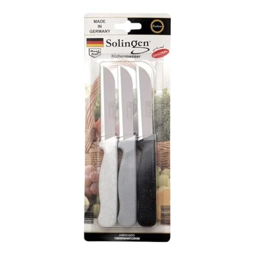 SOLINGEN Stainless Steel Kitchen Knife Set - Ultra Sharp Ser...