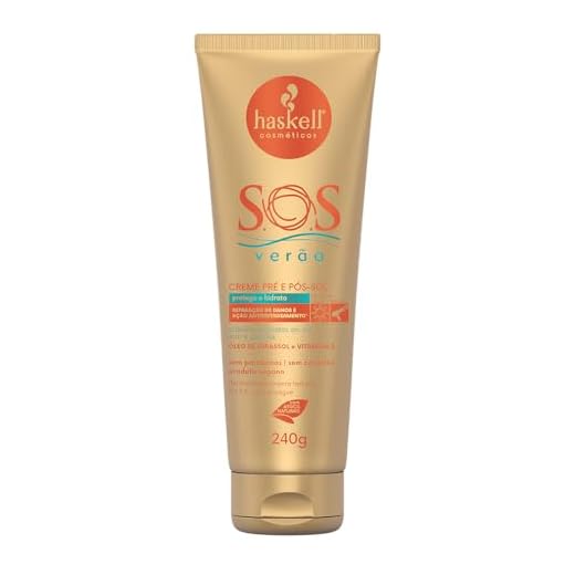 Creme Sem Enxague Pre E Pos Sol 240 G Sos Verao, Haskell