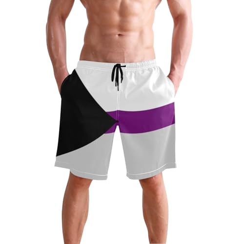 Progress Pride Flag Men's Swim Trunks Quick Dry Beach Shorts with Pockets and Mesh Lining2