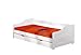 Produktbild Inter Link Bett Funktionsbett Bed Kinderbett Kids Bett Einzelbett Bio Echt Holz Weiss lackiert