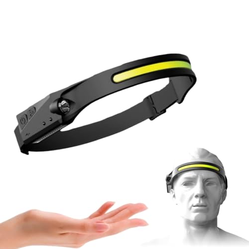 bergxperten Adventure Light 2.0 - Das Original Wiederaufladbare LED Stirnlampe - Superhell 230 Weitwinkel Gestengesteuert Leicht 3 Modi für Joggen Angeln Laufen