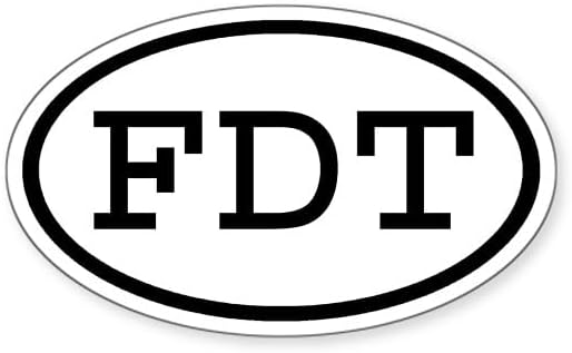CafePress FDT Oval Oval Sticker Bumper Sticker Car Decal
