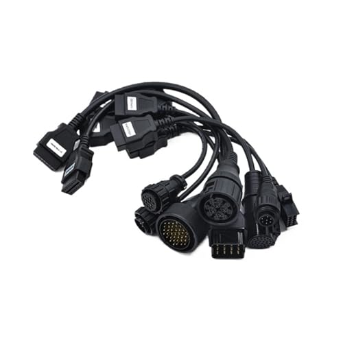 8PCS 8 in1 Truck OBD2 Extension Cable Adapter Cable for Autocom CDP+ DS150 TCS Multi-Pin Kit