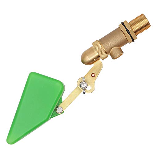 MACGOAL 1/2 Inch Brass Valve with Plastic Float Water Float Valve with