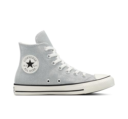 Converse Unisex Adult Chuck Taylor All Star High Top, Barely Grey/Egret/Black, 9 Womens/7 Mens