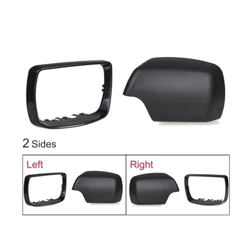 Coque de rétroviseur noir pour E53 X5 2000-2006 cadre de remplacement DEHIWI