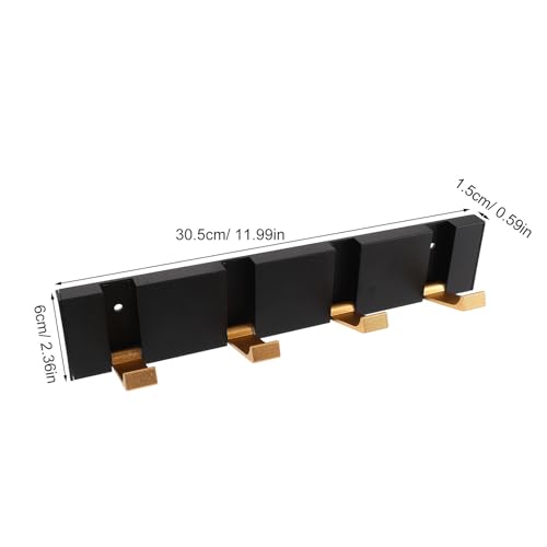 Perchero de pared de aluminio Beaupretty con alta capacidad de carga 3